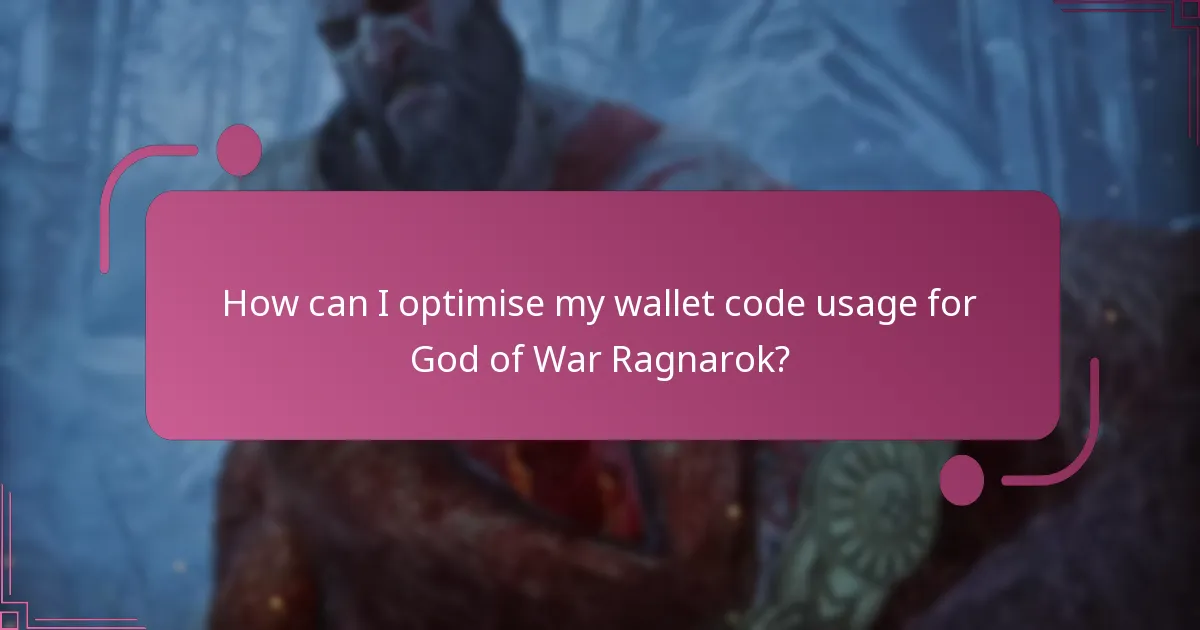 What types of wallet codes can I use for God of War Ragnarok?