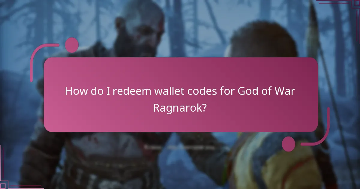 What types of wallet codes are available for God of War Ragnarok?