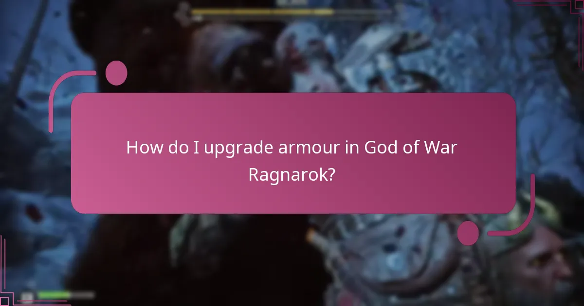 How do I upgrade weapons in God of War Ragnarok?