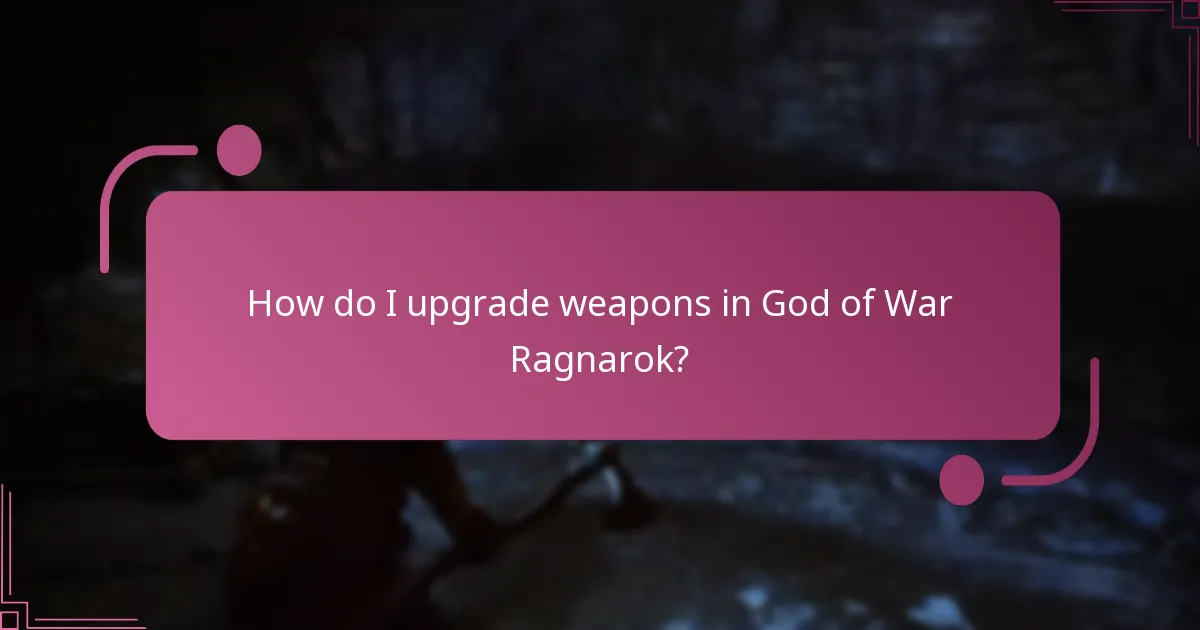 How do I upgrade armour in God of War Ragnarok?