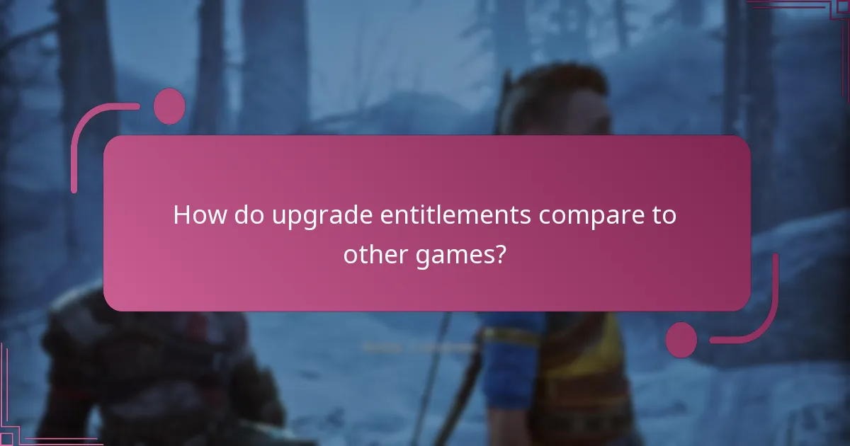 How do players access their upgrade entitlements?