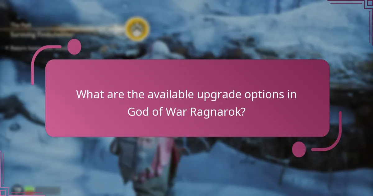 Which upgrade options are recommended for different playstyles?
