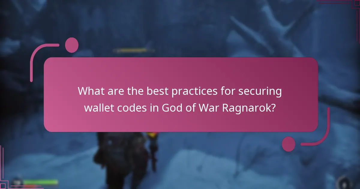 How can users implement security measures for wallet codes?